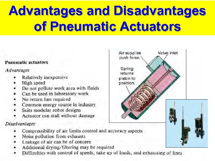 Advantages and Disadvantages of Pneumatic Actuators 