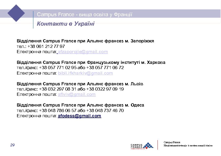 Campus France - вища освіта у Франції Campus. France - вища освіта у Франції