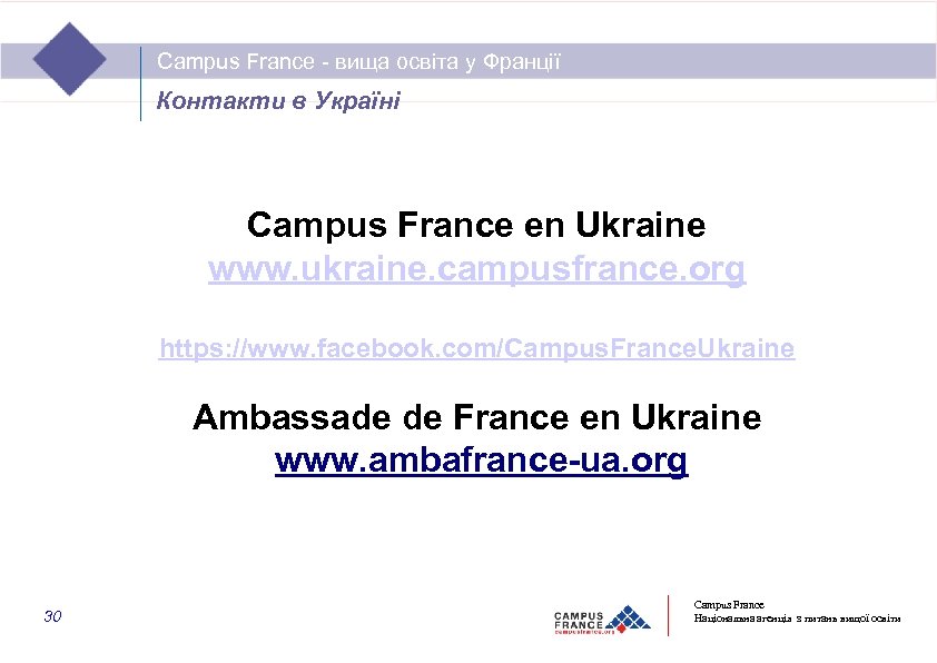 Campus France - вища освіта у Франції Campus. France - вища освіта у Франції