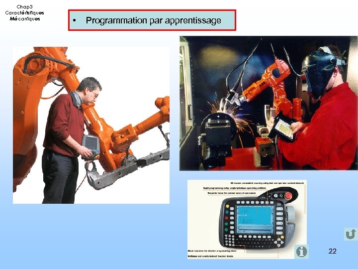 Chap 3 Caractéristiques Mécaniques • Programmation par apprentissage 22 