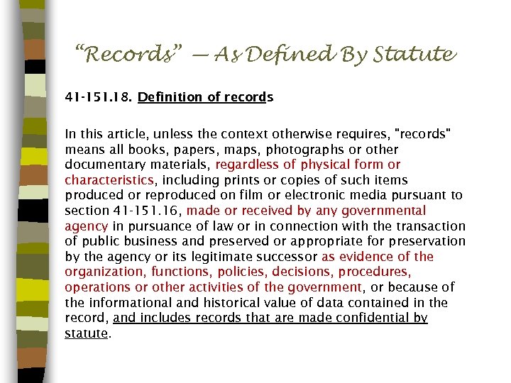 Managing Government Records In Any Format ASCUS