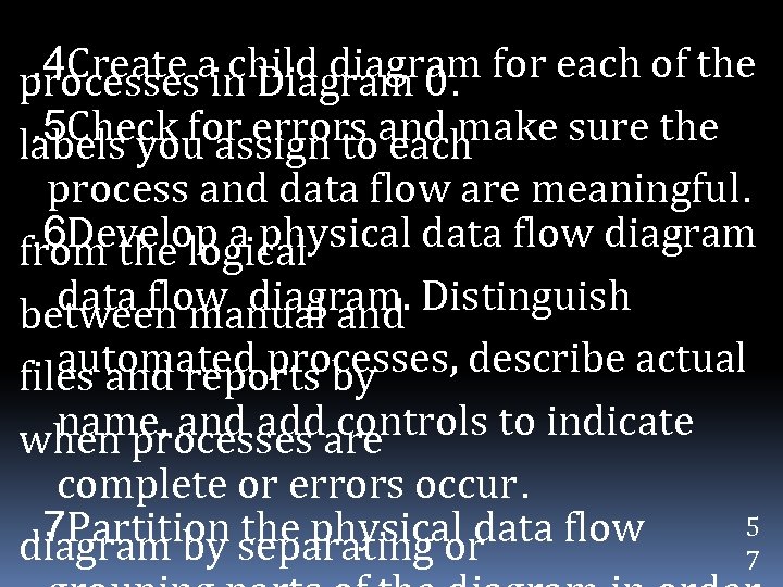 . 4 Create a child diagram for each of the processes in Diagram 0.