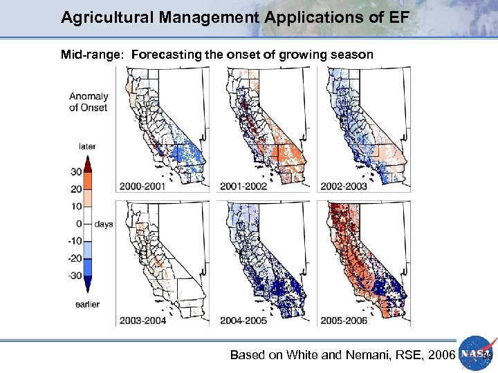 Agricultural Management Applications of EF Mid-range: Forecasting the onset of growing season Based on