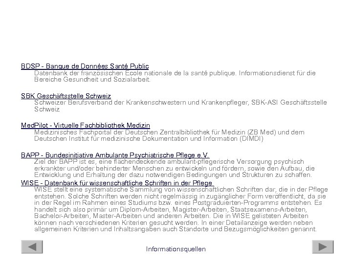 BDSP - Banque de Données Santé Public Datenbank der französischen Ecole nationale de la