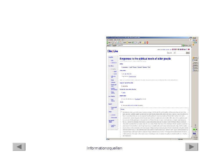 Informationsquellen 