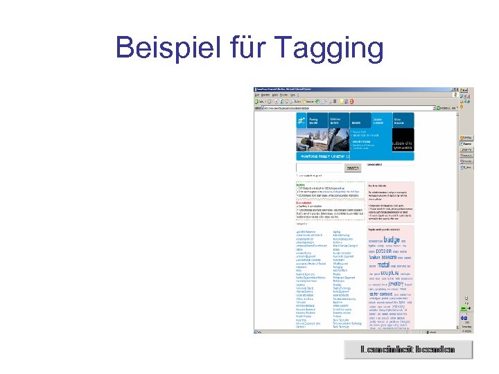 Beispiel für Tagging 