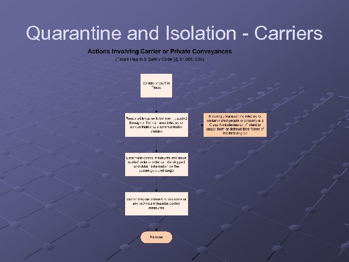 Quarantine and Isolation - Carriers 