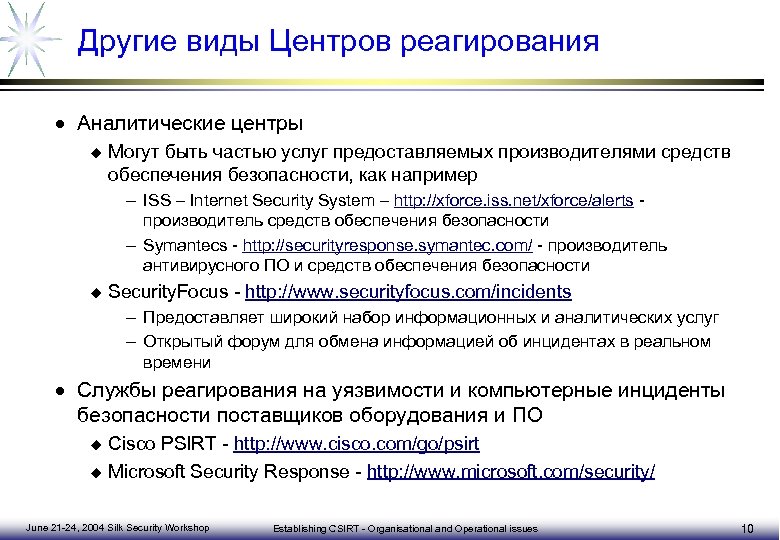 План реагирования на компьютерные инциденты и принятия мер по ликвидации последствий компьютерных