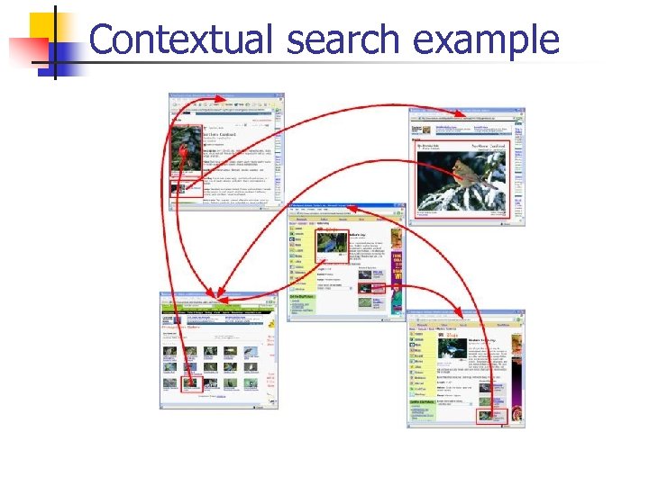 Contextual search example 