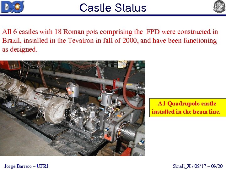 Castle Status All 6 castles with 18 Roman pots comprising the FPD were constructed