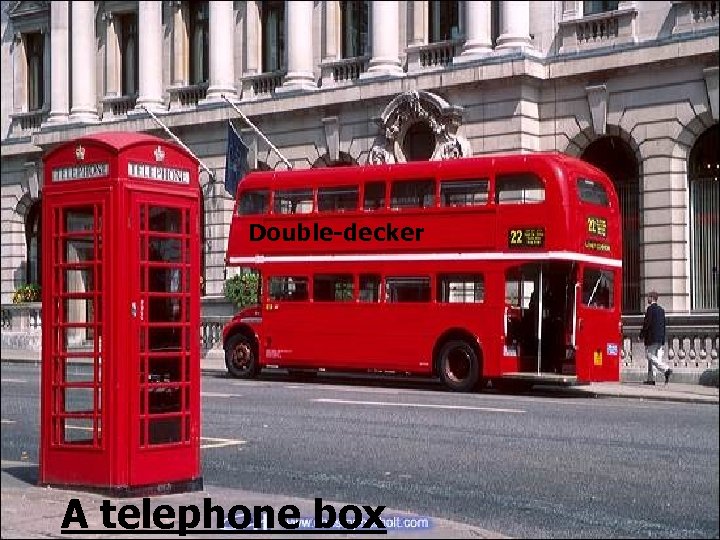 Double-decker A telephone box 