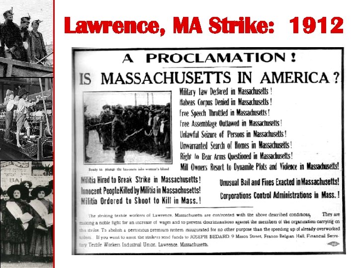 Lawrence, MA Strike: 1912 