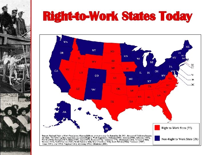 Right-to-Work States Today 