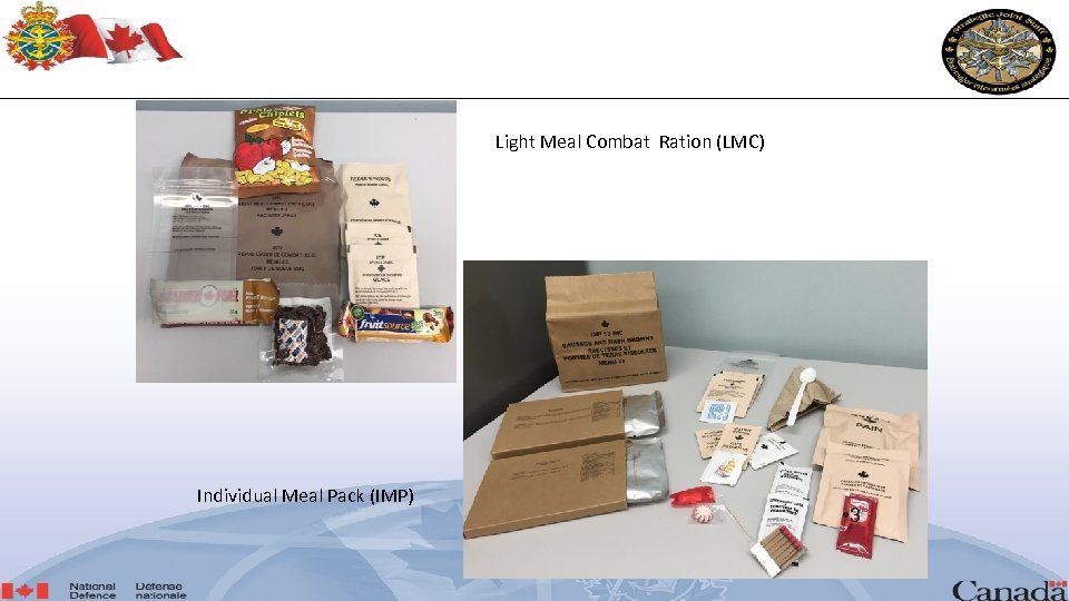Light Meal Combat Ration (LMC) Individual Meal Pack (IMP) • 3 