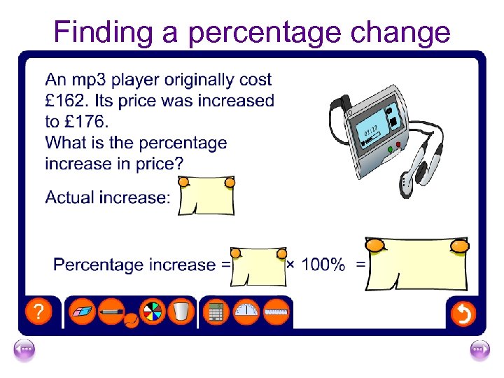 Finding a percentage change 