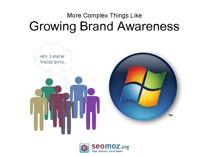 More Complex Things Like Growing Brand Awareness 