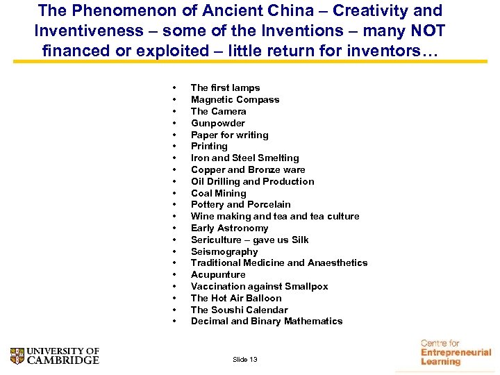 The Phenomenon of Ancient China – Creativity and Inventiveness – some of the Inventions