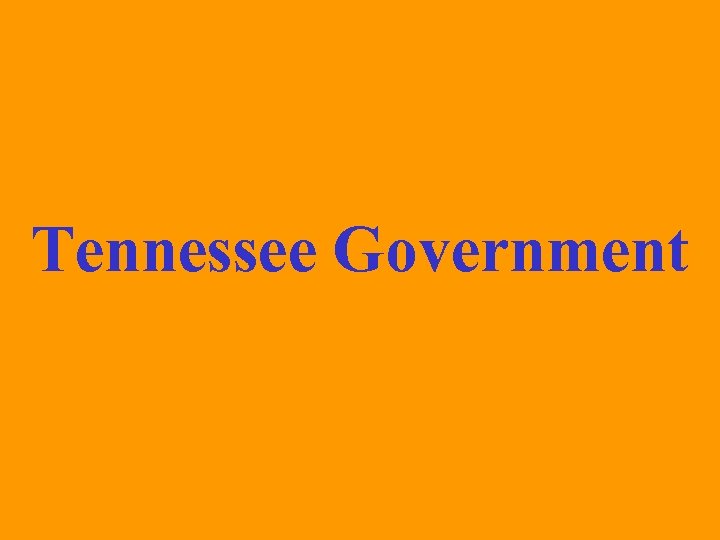 Tennessee Government 