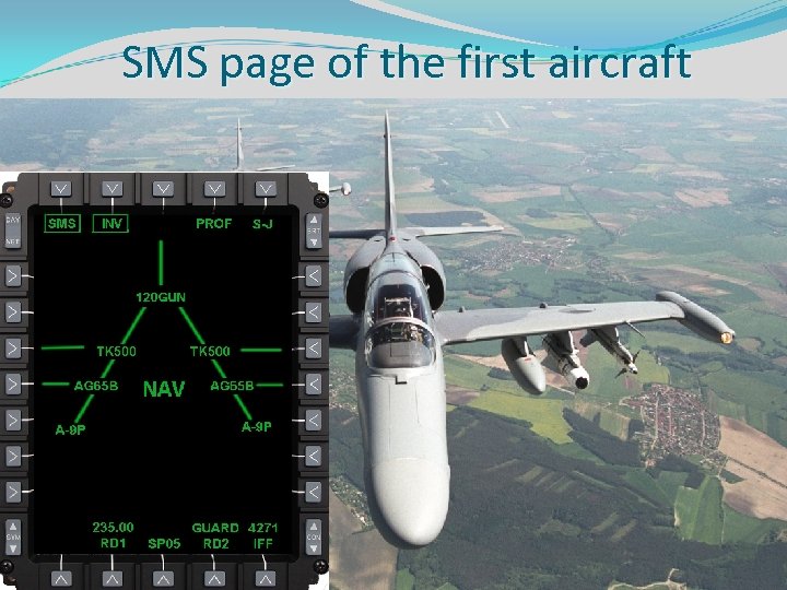 SMS page of the first aircraft 