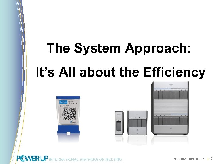 The System Approach: It’s All about the Efficiency Product availability based on timing of