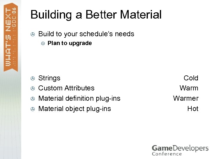 Building a Better Material > Build to your schedule’s needs > > > Plan