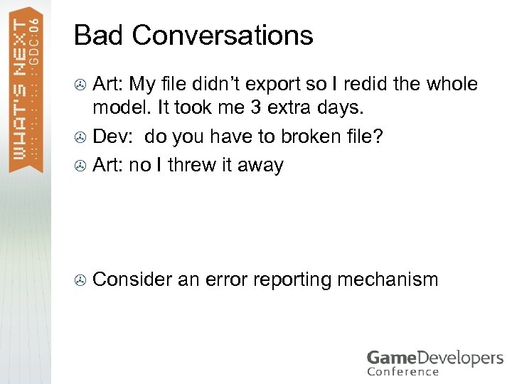 Bad Conversations Art: My file didn’t export so I redid the whole model. It