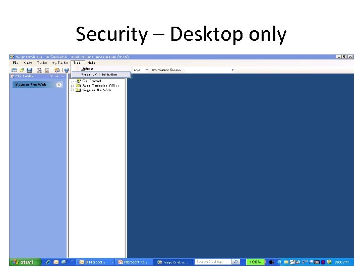 Security – Desktop only 