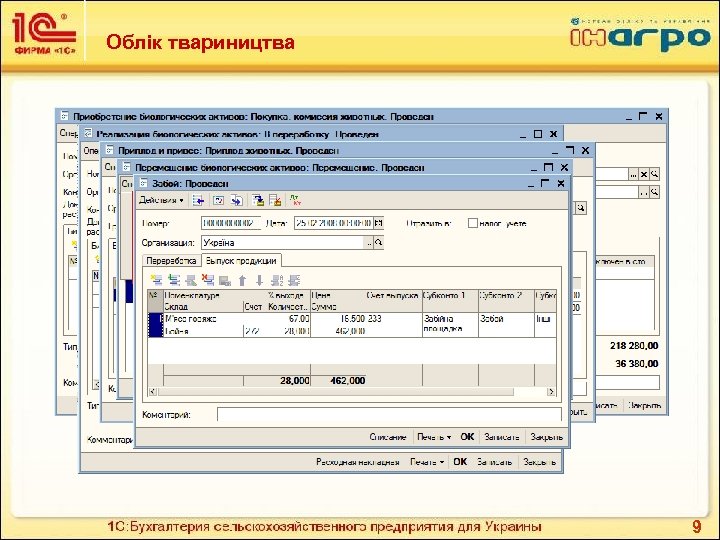 Облік твариництва 9 