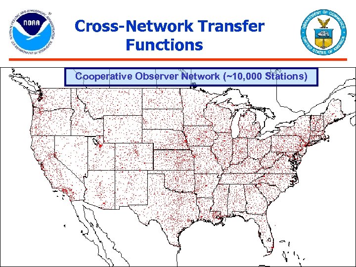 Cross-Network Transfer Functions Cooperative Observer Network (~10, 000 Stations) 