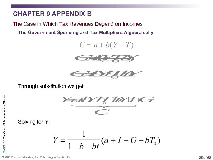CHAPTER 9 APPENDIX B The Case in Which Tax Revenues Depend on Incomes The