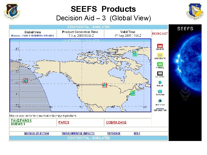 SEEFS Products Decision Aid – 3 (Global View) 