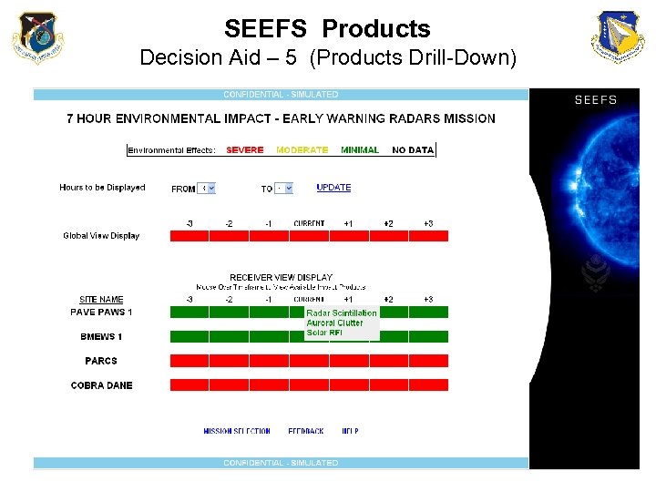SEEFS Products Decision Aid – 5 (Products Drill-Down) 
