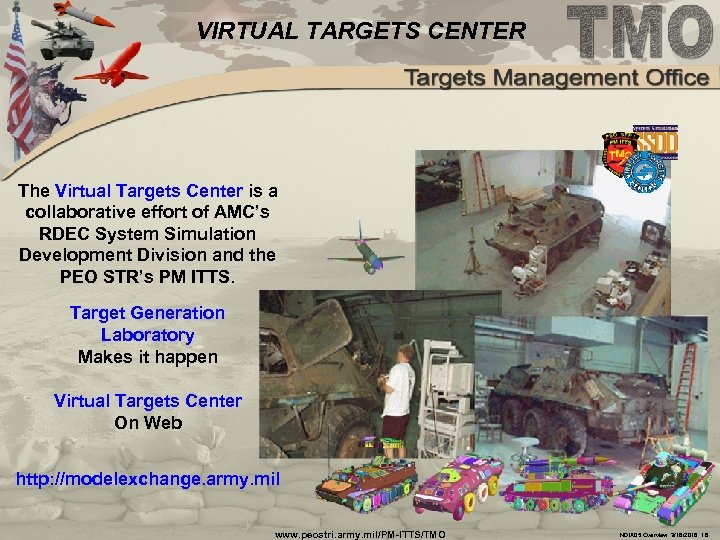 VIRTUAL TARGETS CENTER The Virtual Targets Center is a collaborative effort of AMC’s RDEC