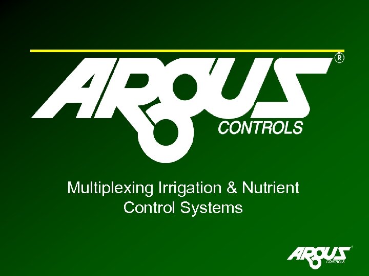 Multiplexing Irrigation & Nutrient Control Systems 