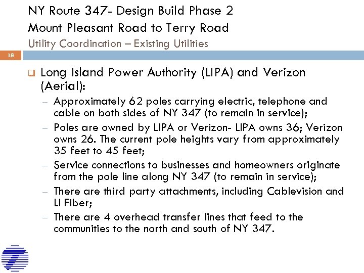 NY Route 347 - Design Build Phase 2 Mount Pleasant Road to Terry Road