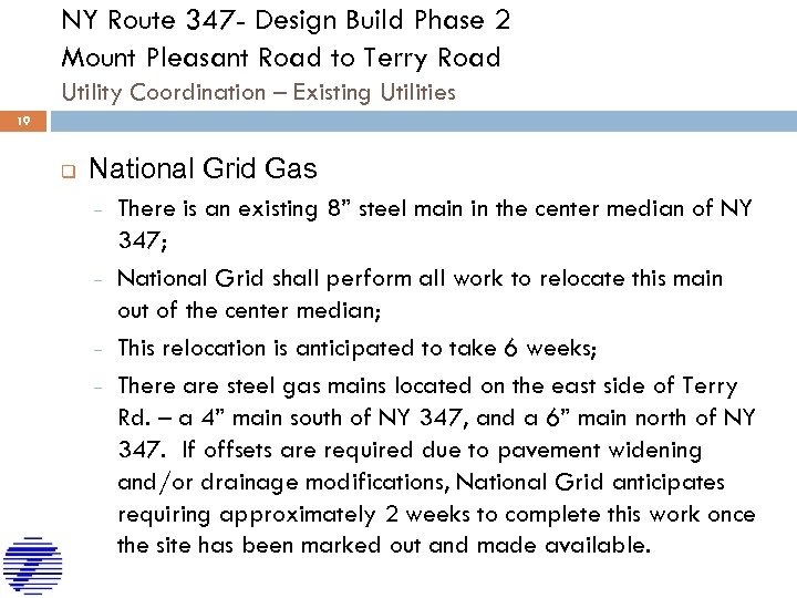 NY Route 347 - Design Build Phase 2 Mount Pleasant Road to Terry Road