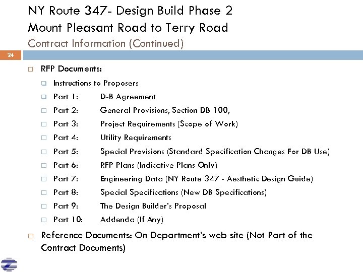 NY Route 347 - Design Build Phase 2 Mount Pleasant Road to Terry Road
