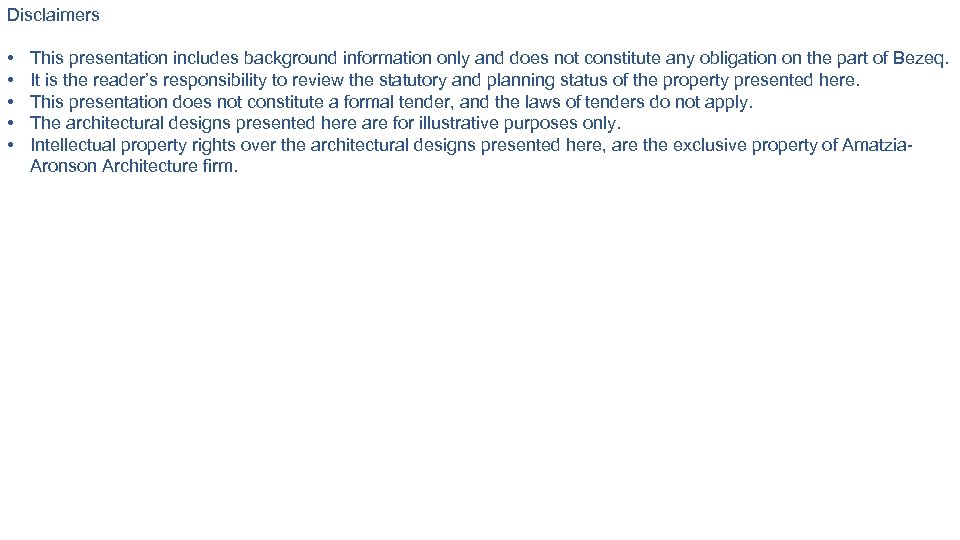 Disclaimers • • • This presentation includes background information only and does not constitute