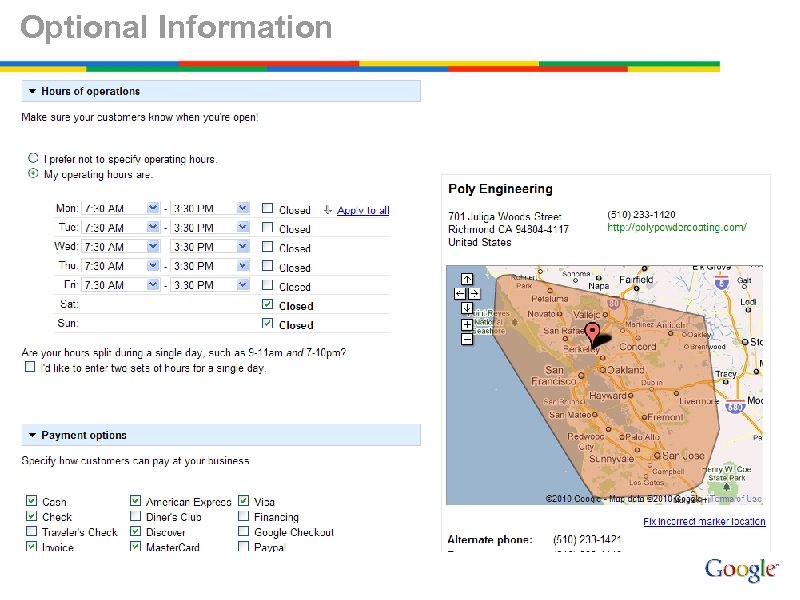 Optional Information 