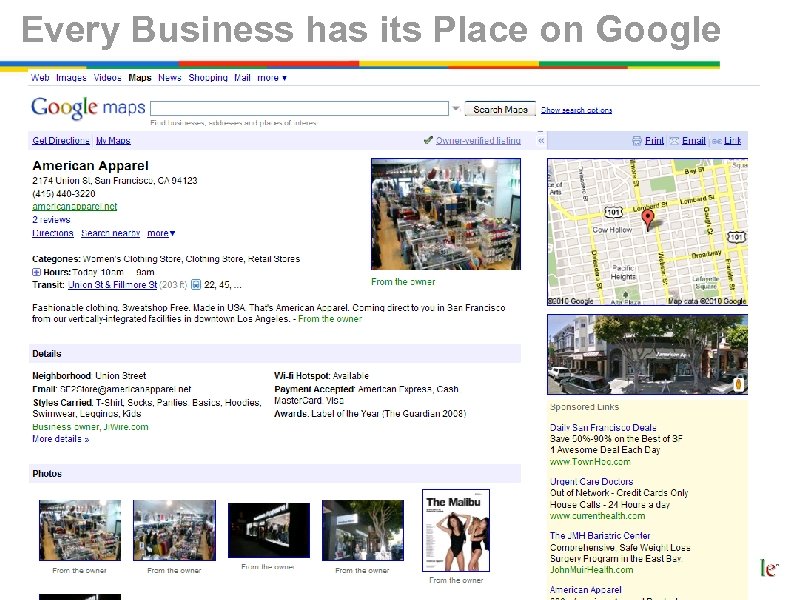 Every Business has its Place on Google 