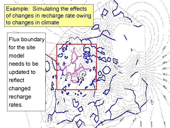 Example: Simulating the effects of changes in recharge rate owing to changes in climate