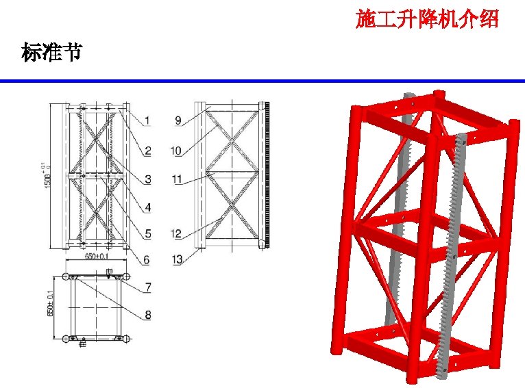 施 升降机介绍 标准节 