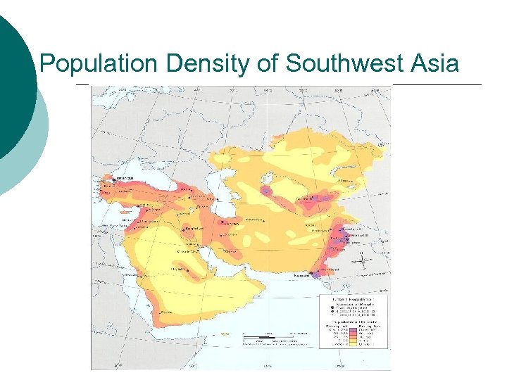 Population Density of Southwest Asia 