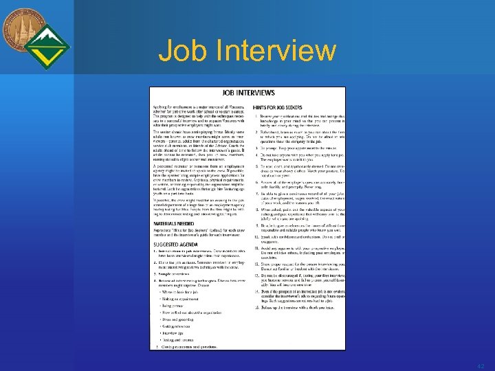 Job Interview 42 