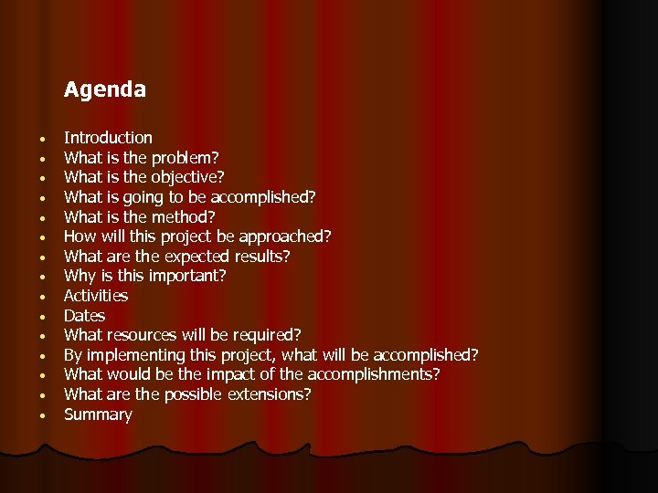 Agenda • • • • Introduction What is the problem? What is the objective?