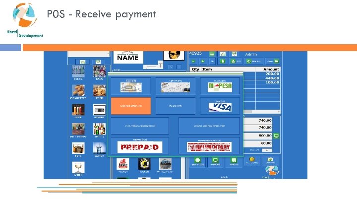 P 0 S - Receive payment 