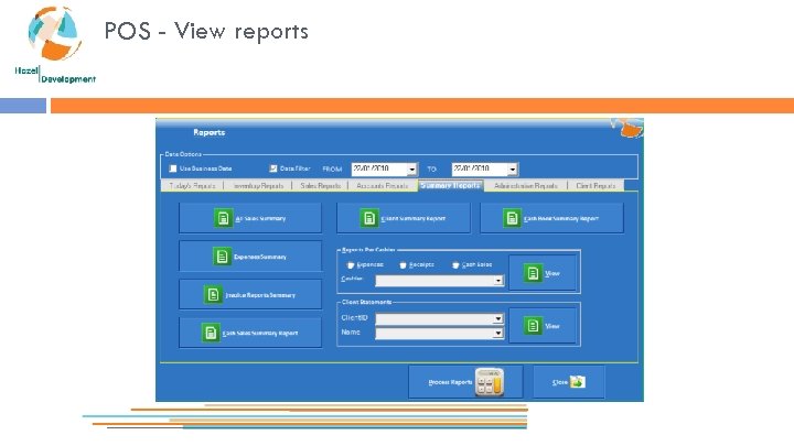 POS - View reports 