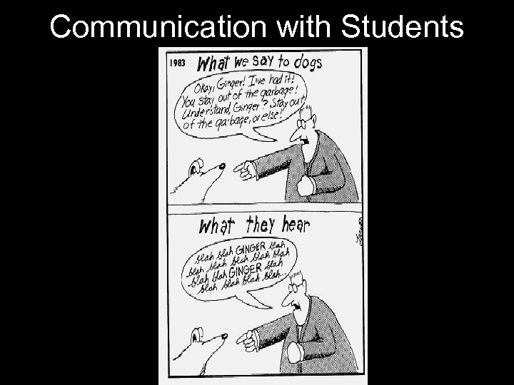 Communication with Students 