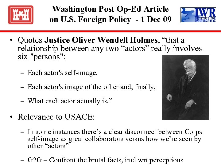 Washington Post Op-Ed Article on U. S. Foreign Policy - 1 Dec 09 •