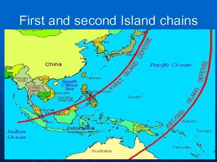 First and second Island chains 